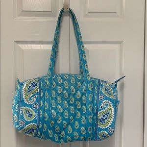 Vera Bradley Duffle Bag in Bermuda Blue